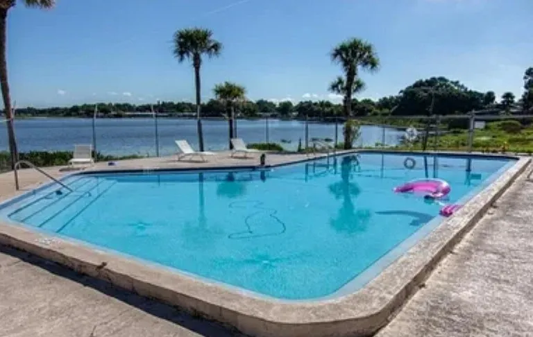 one of 2 pools on this property and both included with your rent