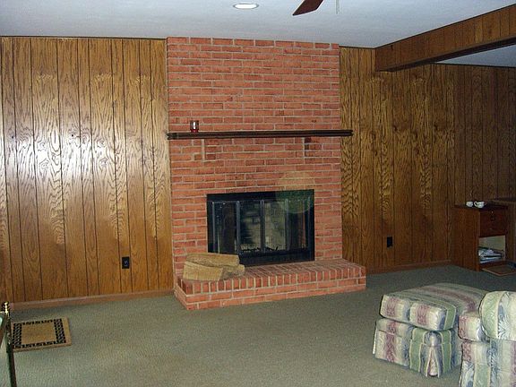 lower level fireplace