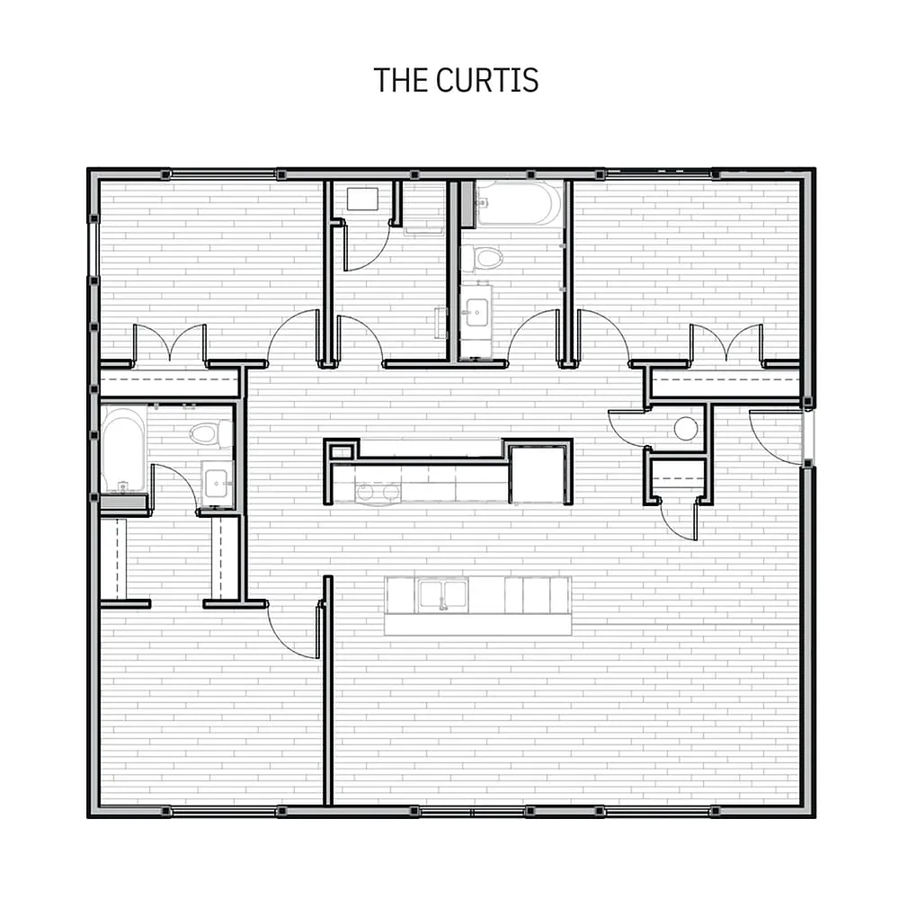 Floor plan Curtis (Income Restricted)