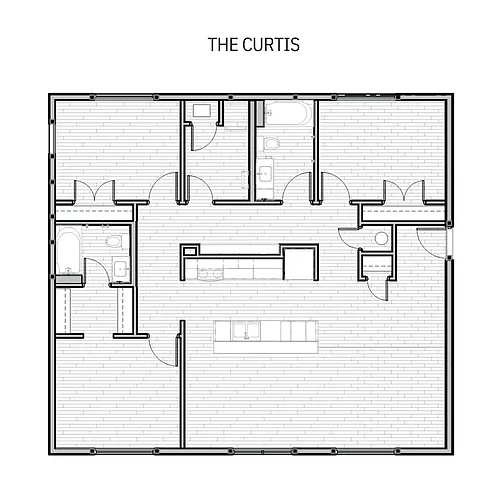 Floor plan Curtis (Income Restricted)