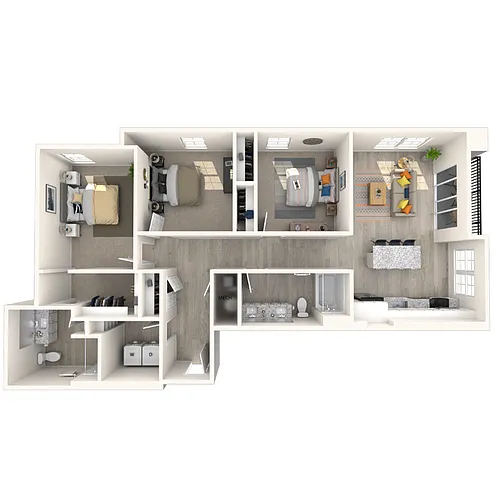 Floor plan 3 Bed/2 Bath