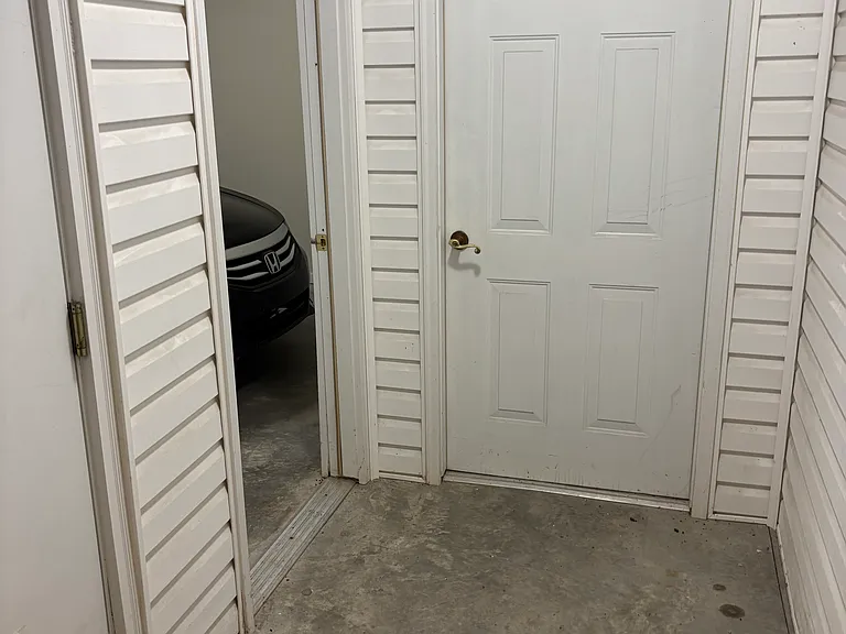 interior entrance to 1-car garage