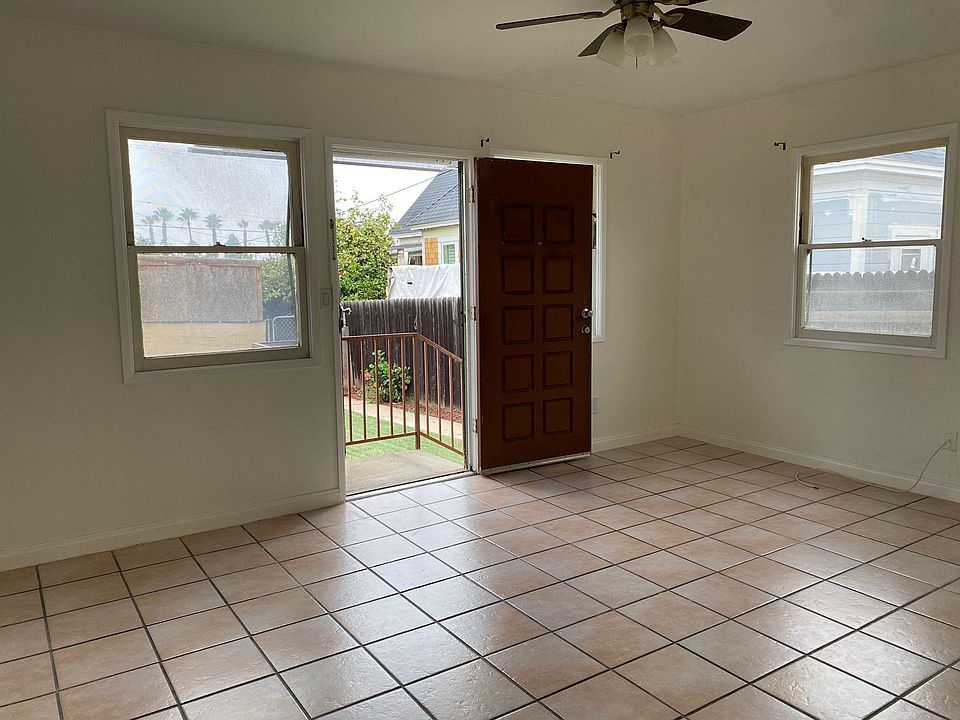 Step outside from the living room into your huge backyard.