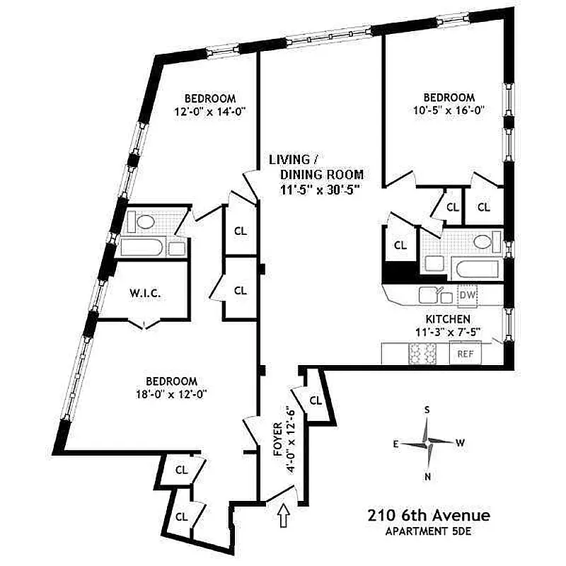 Building Photo - 210 6th Ave #5DE