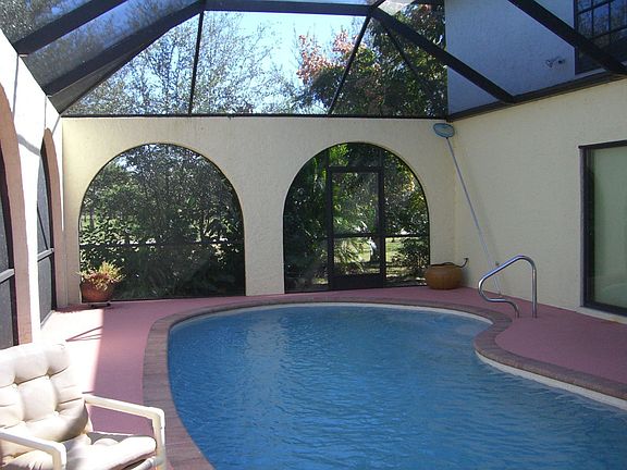 Pool in Courtyard Setting