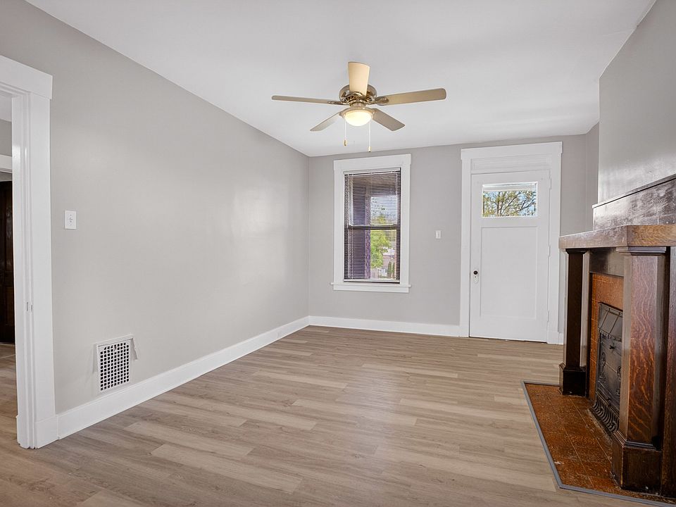 Living room with private patio