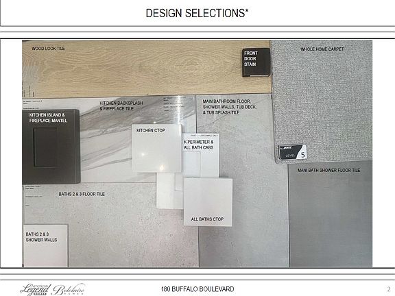 Representative photo of design selections for 180 Buffalo Blvd