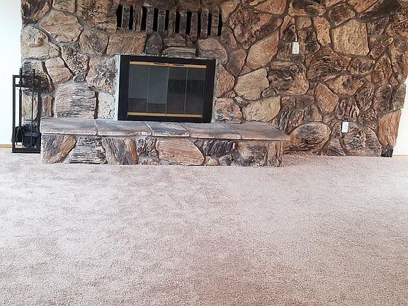 Real wood burning fireplace