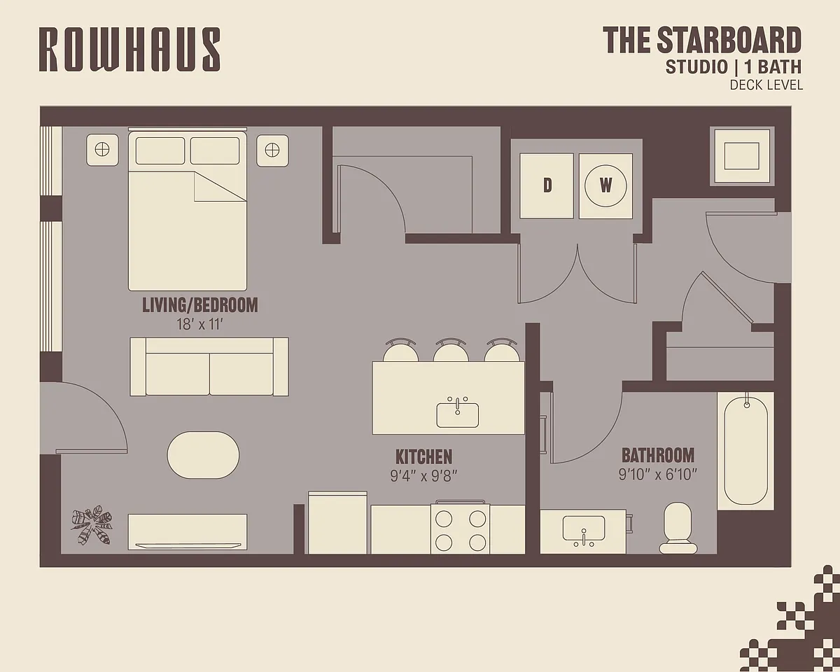 Floor plan The Starboard (Deck Level)