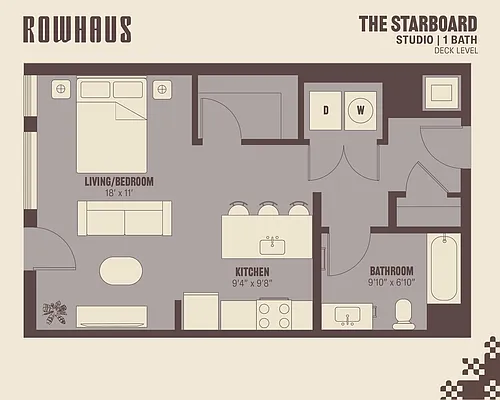 Floor plan The Starboard (Deck Level)