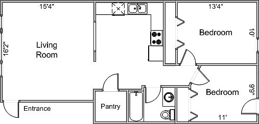 Main Floorplan For 332 Island Drive #9