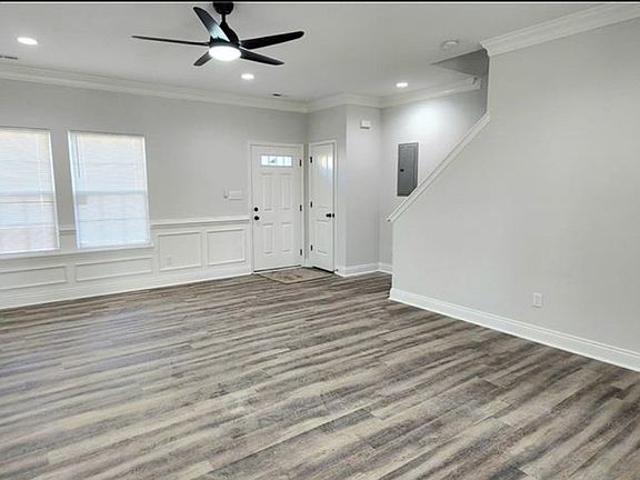 Living room and entry way