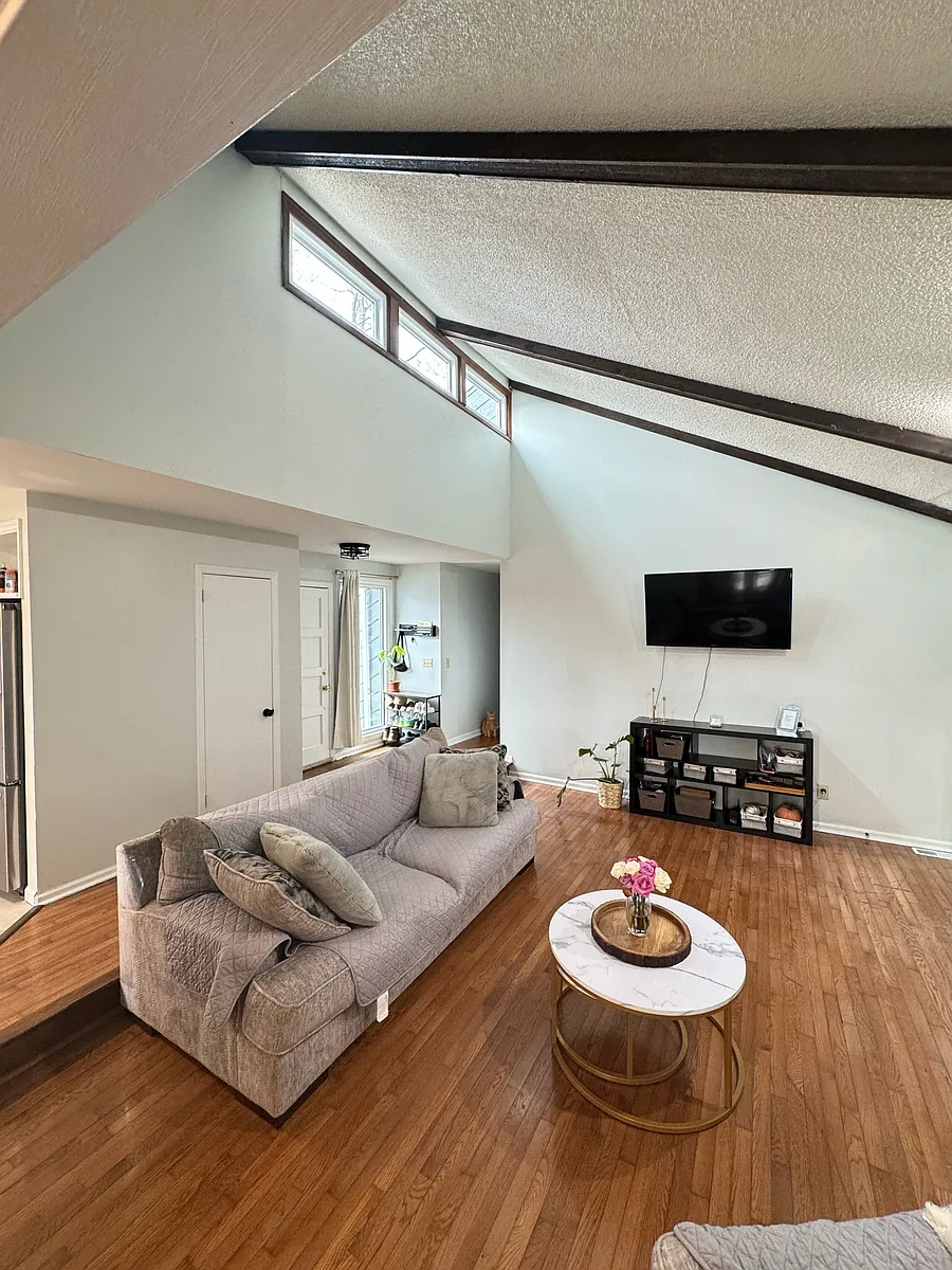 Living Room with high ceilings - 6817 River Ridge Dr