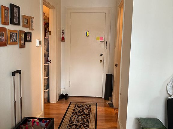 Entry hall to kitchen, bedroom and living room