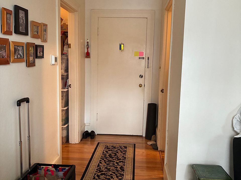 Entry hall to kitchen, bedroom and living room