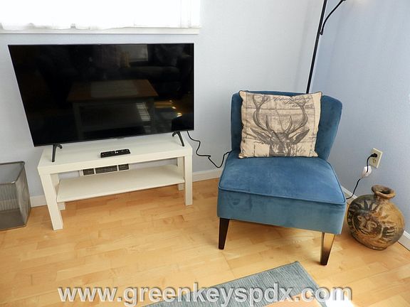 New TV with remote, comes with fast WIFI