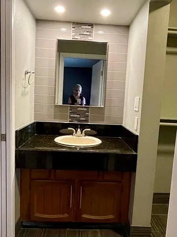 Master Bathroom sink.