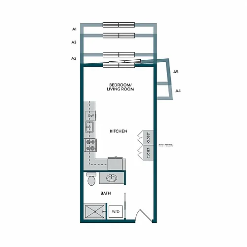 Floor plan Studio H