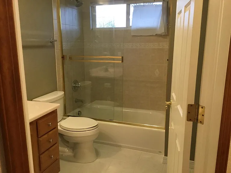 Home has two full bathrooms
