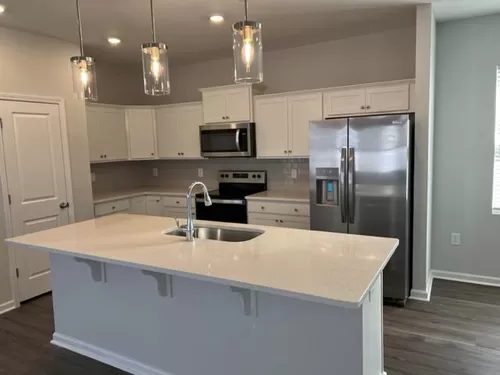 Spacious kitchen, brand new stainless steel electric appliances. - 24 Whispering Oaks Cir