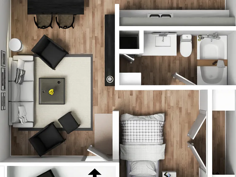 Downstairs Efficiency Floorplan Downstairs Efficiency Floorplan