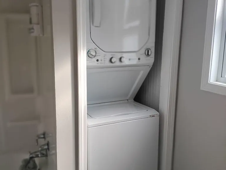 Laundry is in the bathroom