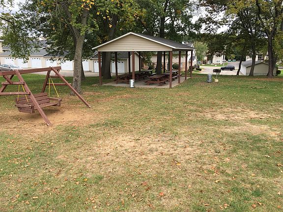 Picnic park shelter area on our grounds