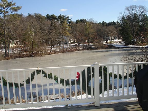 from back deck view of pond