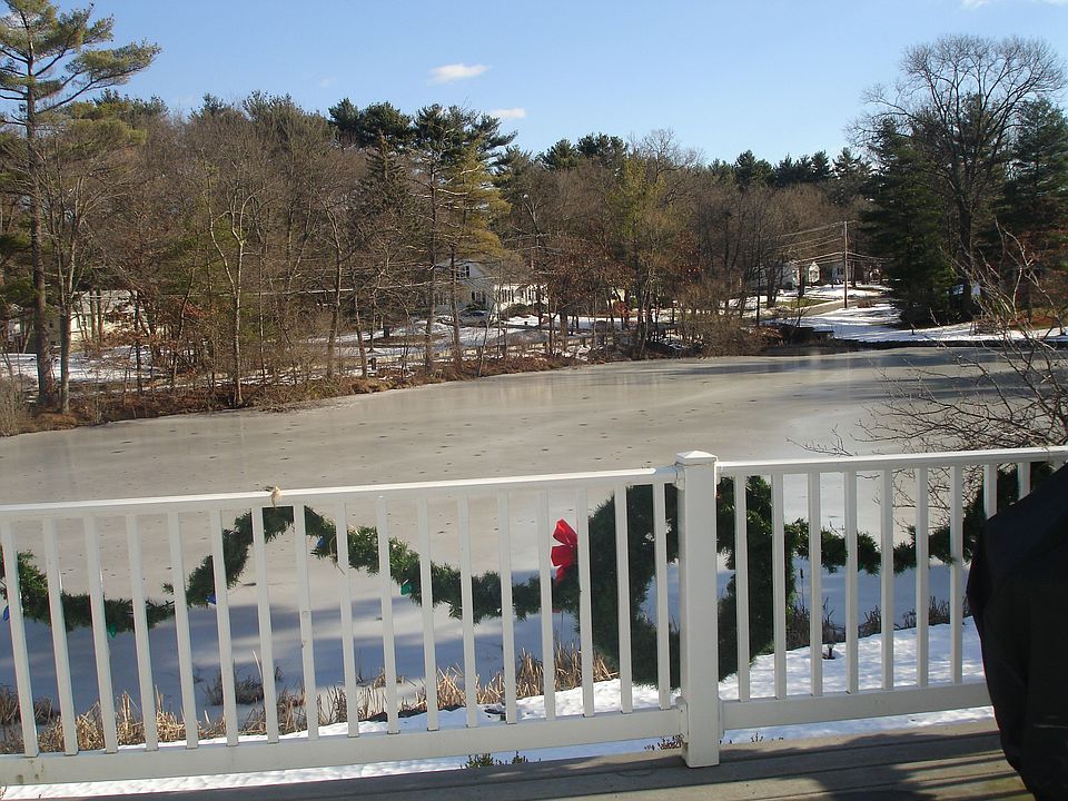 from back deck view of pond