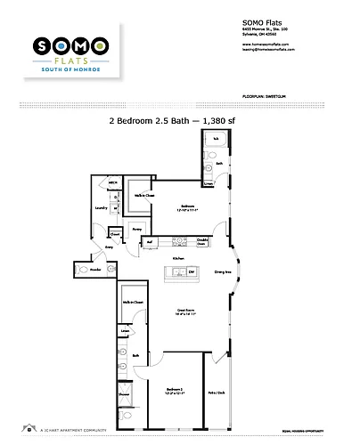 Floor plan Sweetgum 2.2.5 (D12) [upgrade]