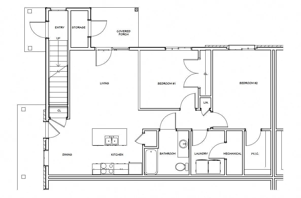 Floor plan Two Bedroom