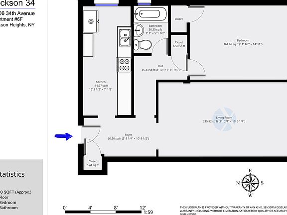 2nd image of 82-06 34th Ave #6F