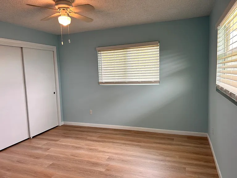 Primary bedroom with large walk in closet