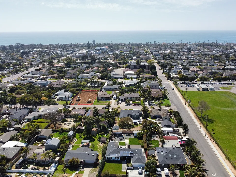 Aerial Shot of South Oceanside 
(Less than 1 mile from Beach)