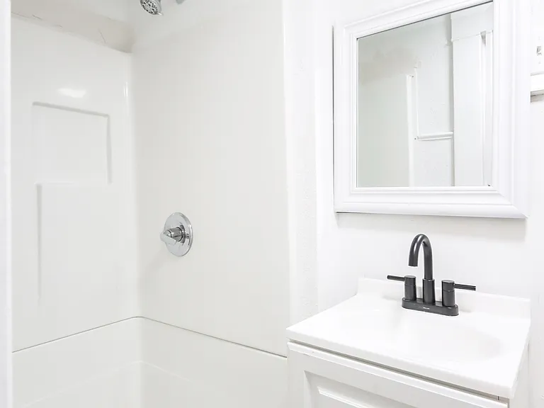 Bathroom with stand up shower
