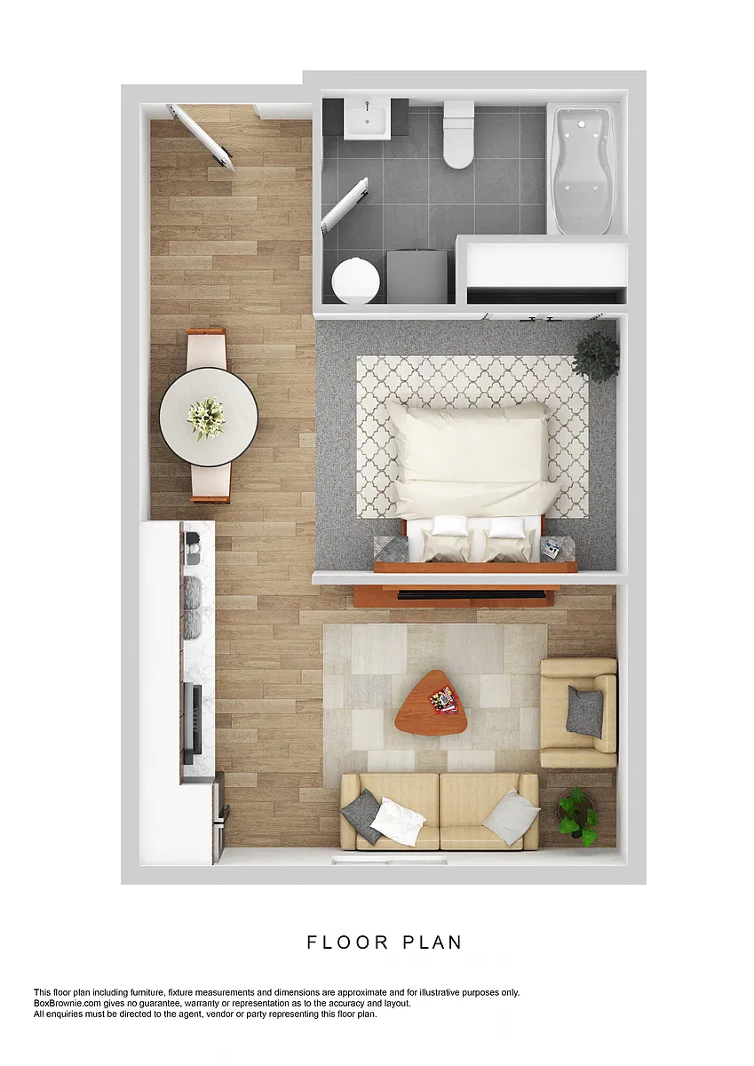 Floor plan Apartment - Studio