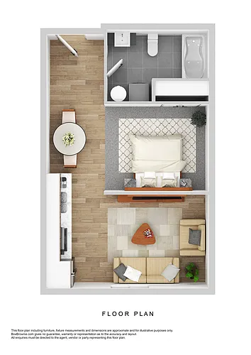 Floor plan Apartment - Studio