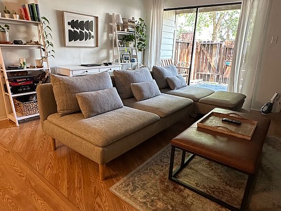 living room - for ref couch is 9ft wide