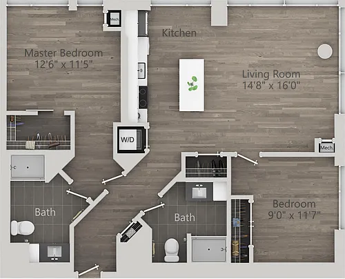 Floor plan 1-2D