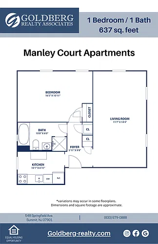Floor plan One Bedroom