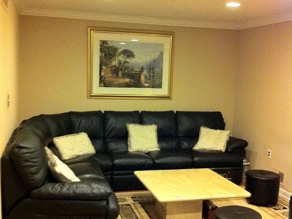 Living Room with hard wood floors