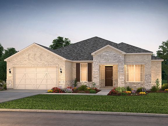 The Stardom, a one-story home with 2-car garage, shown with Home Exterior LS204