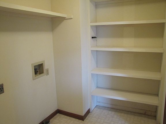 pantry with w/d hook ups
