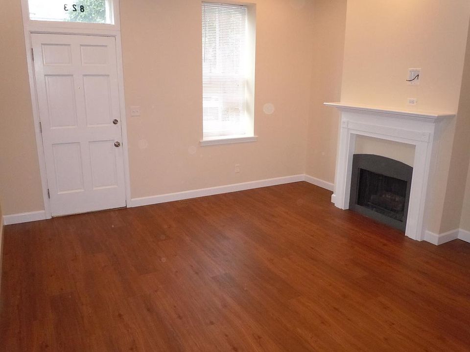 Front entry, living room