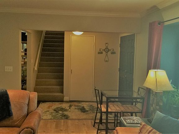 Entry hallway seen from living room