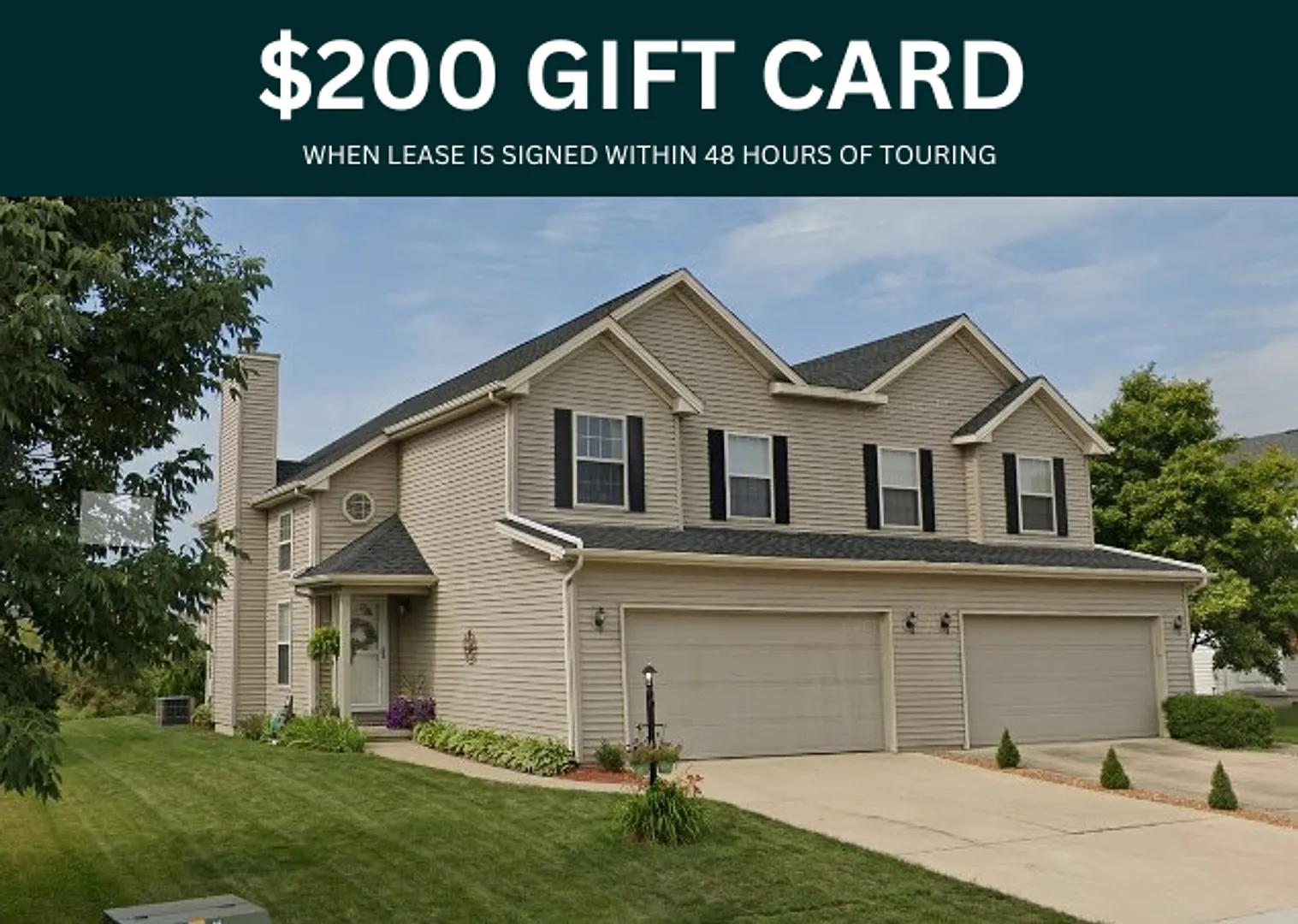 $200 Gift Card! 3-bed home available in Savoy! — Photo 1