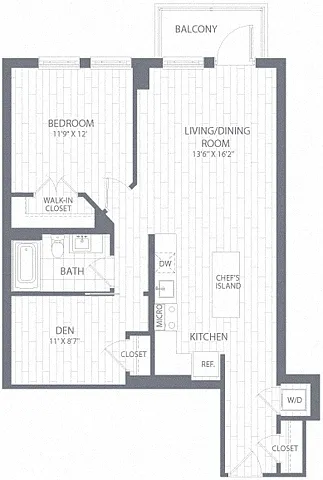Floor plan A2 Den