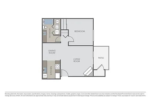 Floor plan Plan 1B