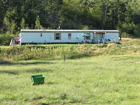 Close up of mobile home