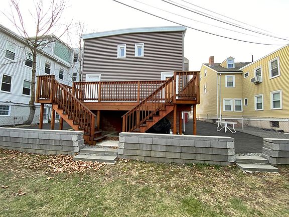 Backyard with deck and patio space